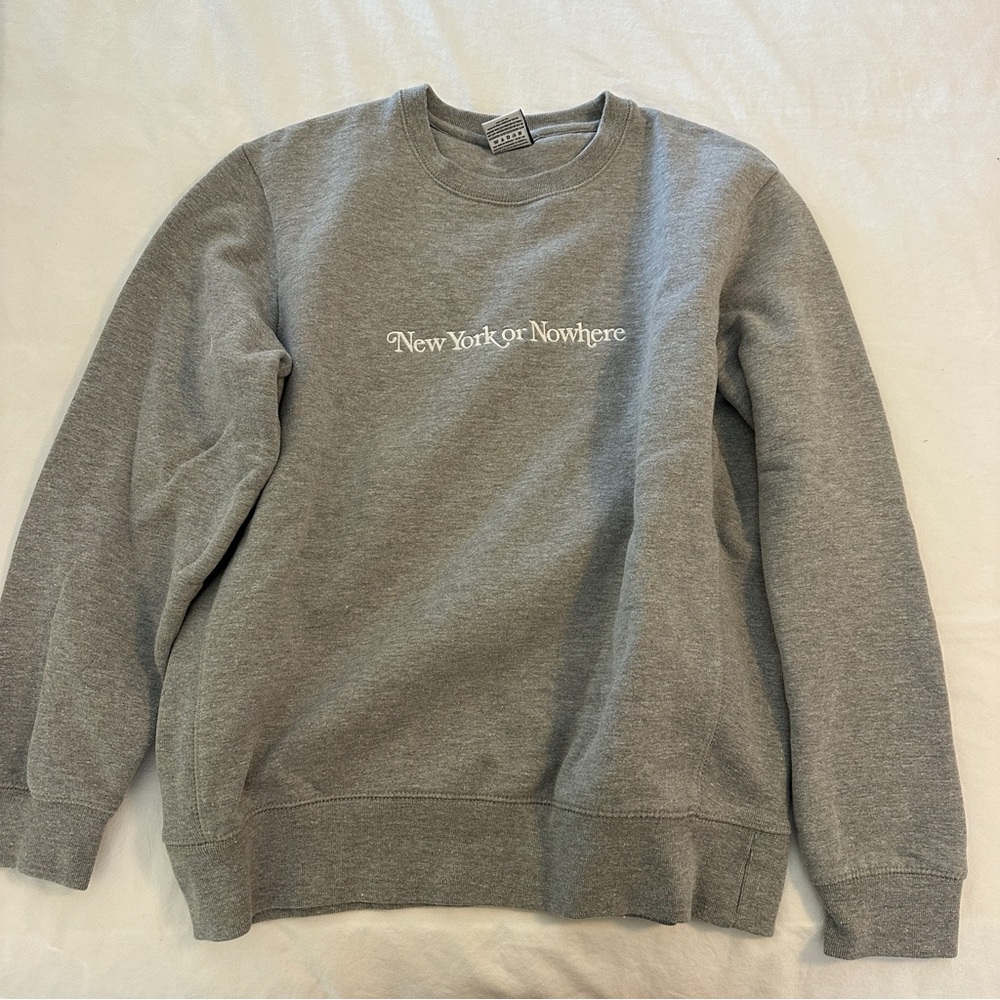 New York or Nowhere Grey Crewneck